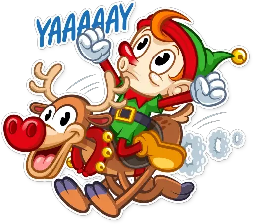  Christmas Elf Stickers Live Wa Stickers Png Christmas Elf Icon