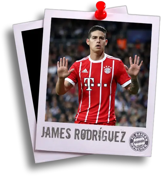  James Rodríguez Bayern De Múnich 100 Mejores Jugadores Soccer Uniform Png James Rodriguez Png