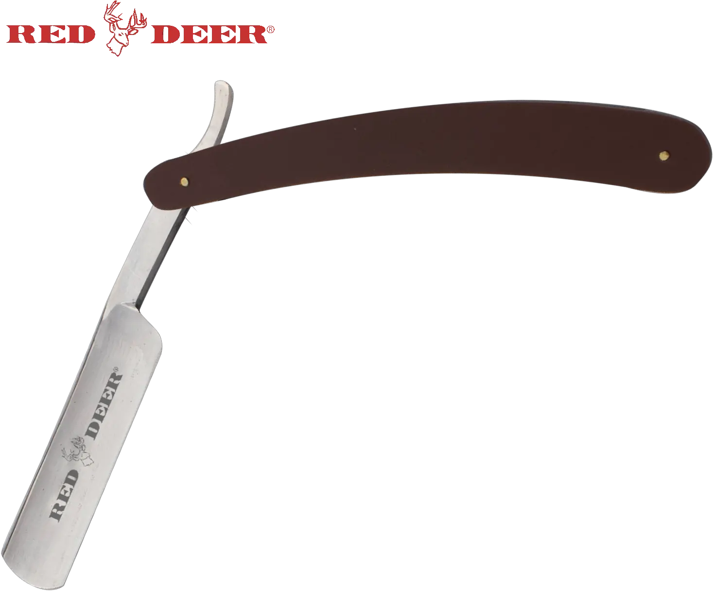  Download Brown Red Deer Shaving Barber Vintage Straight Razor Png Razor Png