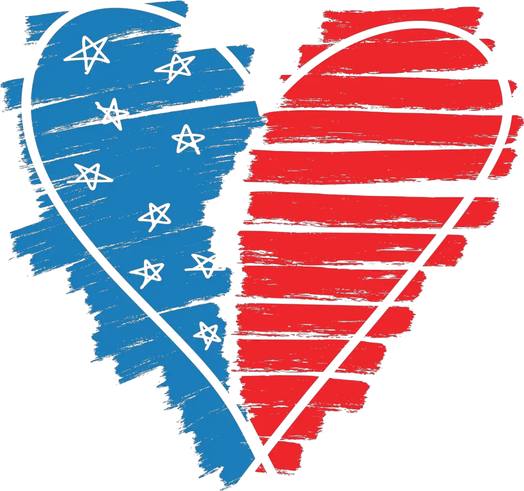  Stars And Stripes Heart Cut File Graphic Design Png Stars And Stripes Png