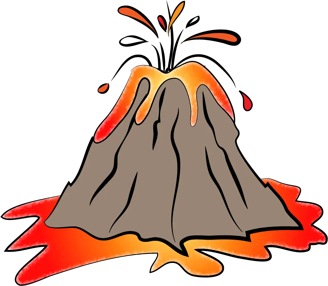  Transparent Background Volcano Clipart Volcano Clipart Png Volcano Icon Png