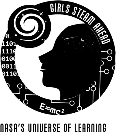  Girls Steam Ahead With Nasa U2014 Universe Of Learning Girls Black And White Logos Png Nasa Png