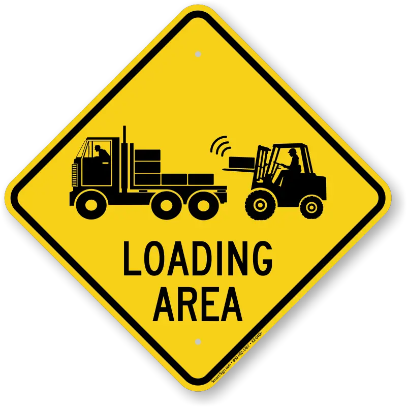  Loading Area Caution Sign Sku K2 0406 Traffic Calming Ahead Sign Png Caution Sign Png