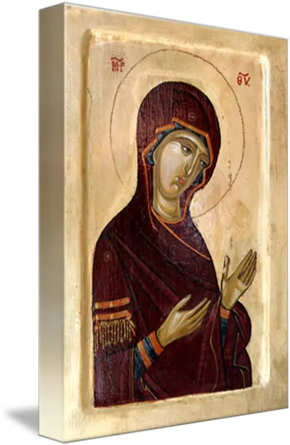  Virgin Mary By Ivana Vuckovic Prophet Png Byzantine Icon Of Mary