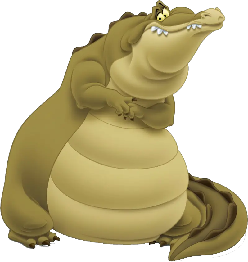  Louis The Alligator Afraid Transparent Png Stickpng Alligator From Princess And The Frog Gator Png