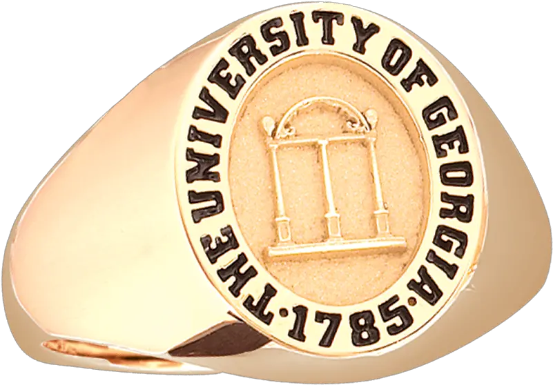  University Of Georgia Womenu0027s Oval Signet Solid Png Uga Logo Png