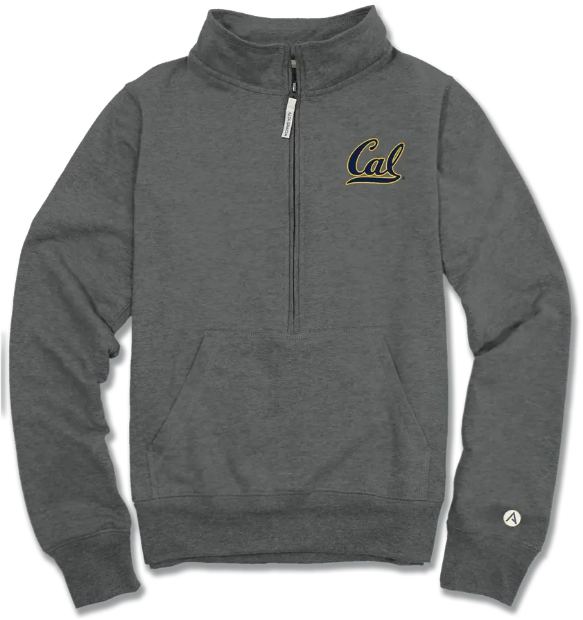  W Lidia 12 Zip Fleece Cal Logo Long Sleeve Png Cal Logo Png