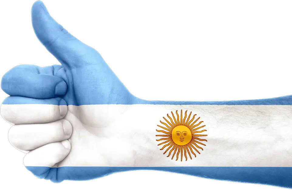  Argentina Flag Hand Thumbs Argentina Spanish Png Argentina Flag Png