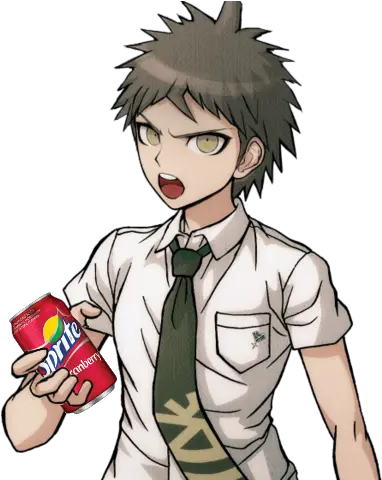  Daily Danganronpa Character Holding A Hajime Hinata Sprites Transparent Png Sprite Cranberry Transparent