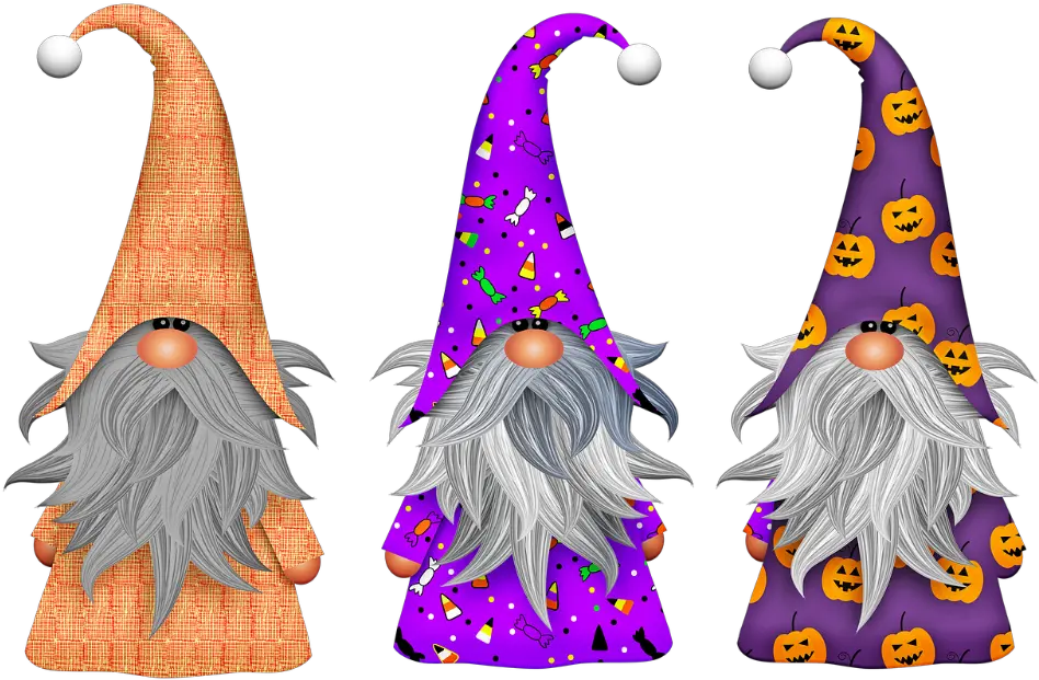  Gnomes Scandivian Elf Imp Beard Halloween Gnome Clipart Free Png Imp Png