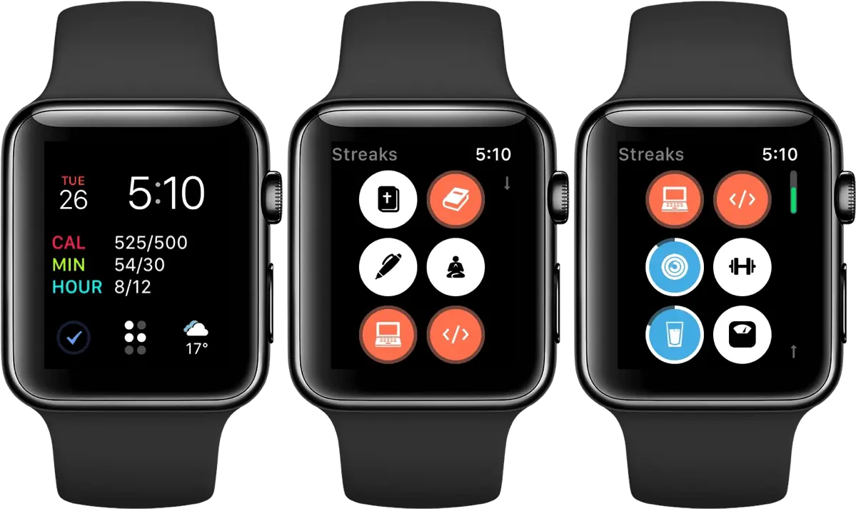  Streaks For Iphone And Apple Watch Apple Watch Starbucks App Png Streaks Png